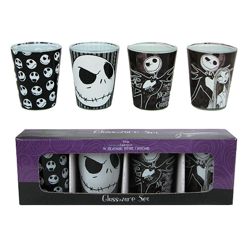 The Nightmare Before Christmas Mini Glass 4-Pack